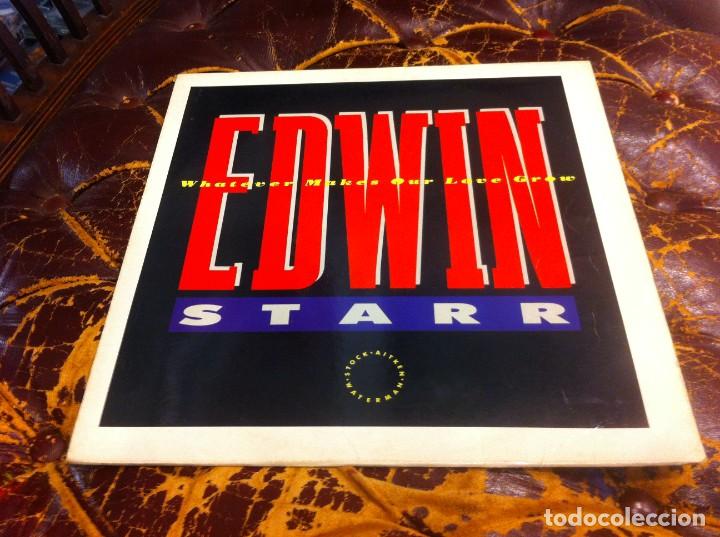 Discos de vinilo: EDWIN STARR. WHATEVER MAKES OUR LOVE GROW. MAXI, 1987 - Foto 1