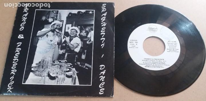 Discos de vinilo: FRANCO & FREDERICK / SPAGHETTI DANCE / SINGLE 7 PULGADAS - Foto 1