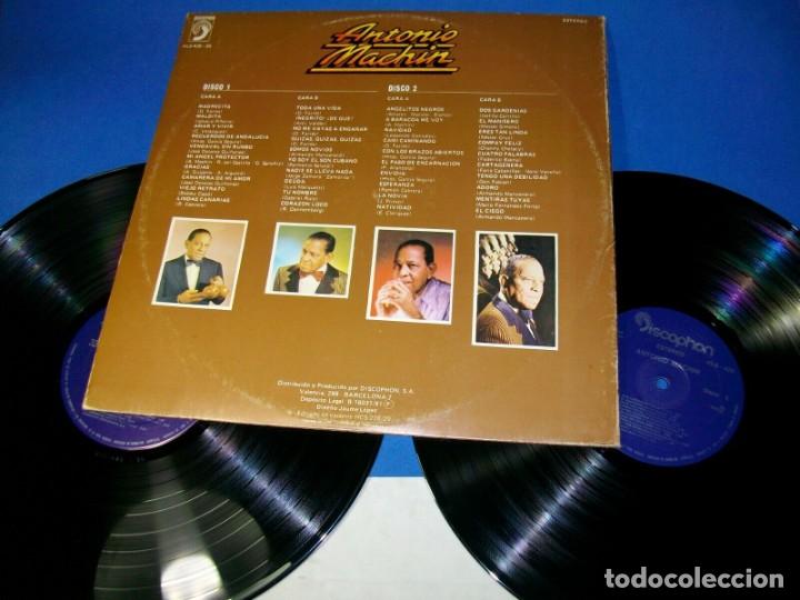 Discos de vinilo: ANTONIO MACH&Iacute;N 40 EXITOS INMORTALES EN 2 x LP - Foto 3