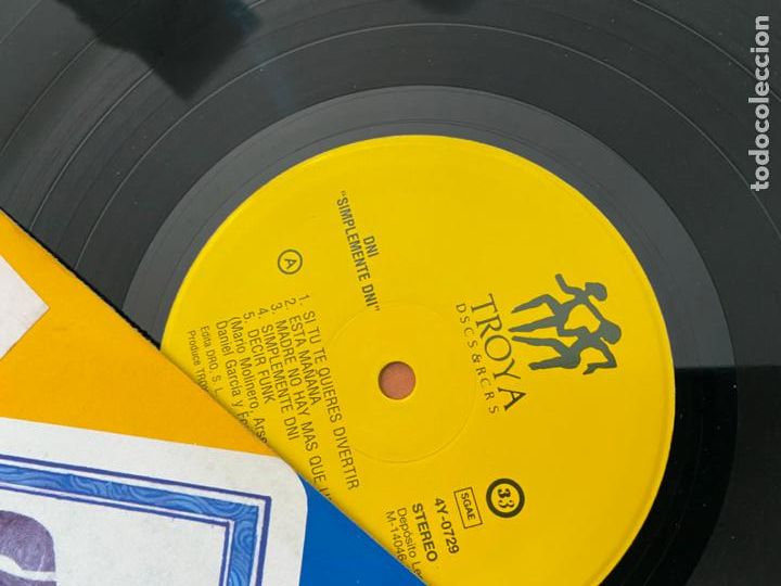 Discos de vinilo: DNI (SIMPLEMENTE DNI) LP ESPA&Ntilde;A 1990 (B-31) - Foto 2