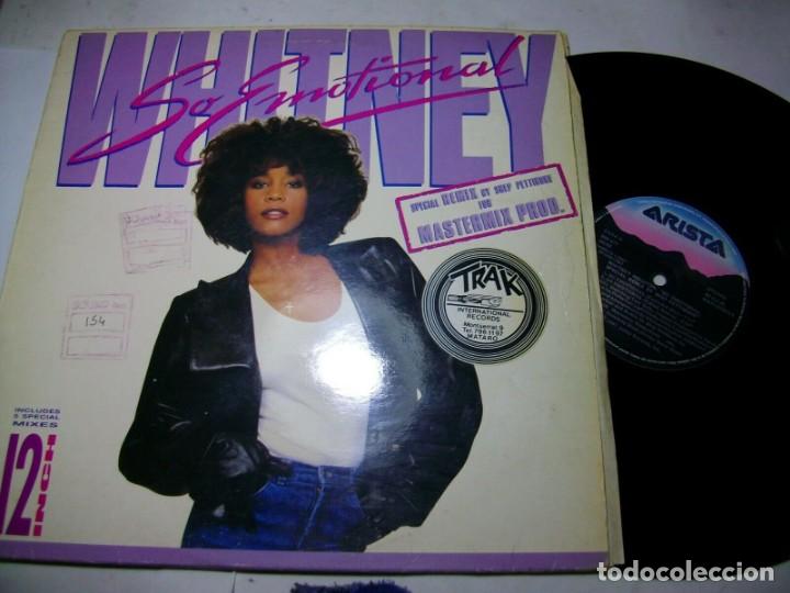 Discos de vinilo: WHITNEY HOUSTON SO EMOTIONAL DISCO LP - Foto 1
