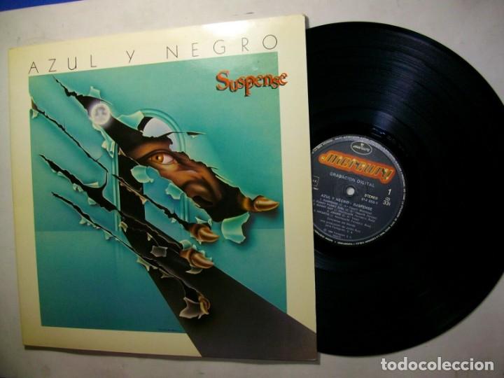 Discos de vinilo: AZUL Y NEGRO SUSPENSE VINYL LP - Foto 1