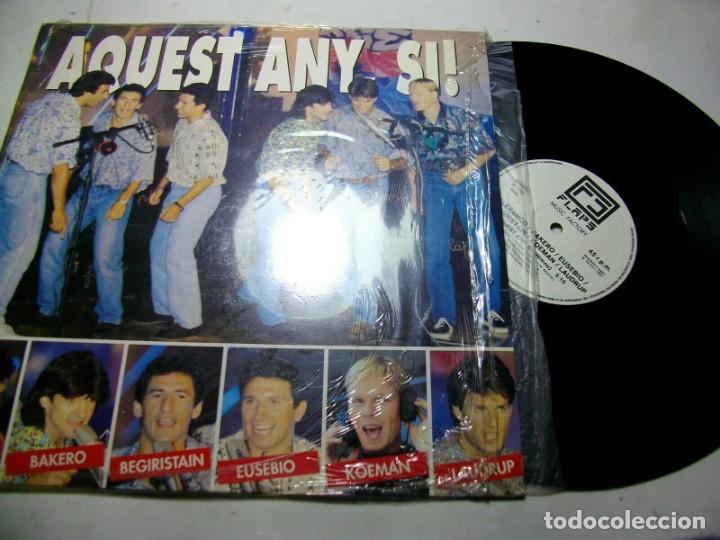 Discos de vinilo: AQUEST ANY SI ! VINYL 12&rdquo; LP con KOEMAN, BAKERO LAUDRUP, EUSEBIO... - Foto 1