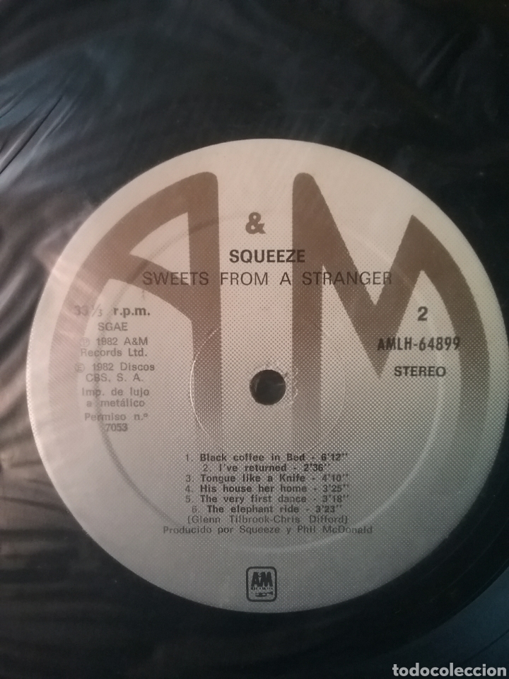 Discos de vinilo: SQUEEZE 1982 Edicion Spain AM Records - Foto 4