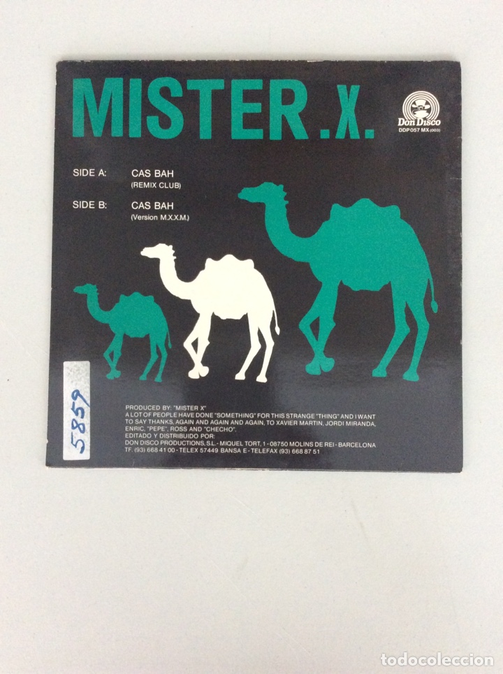 Discos de vinilo: Mister X. Cas Bah - Foto 2