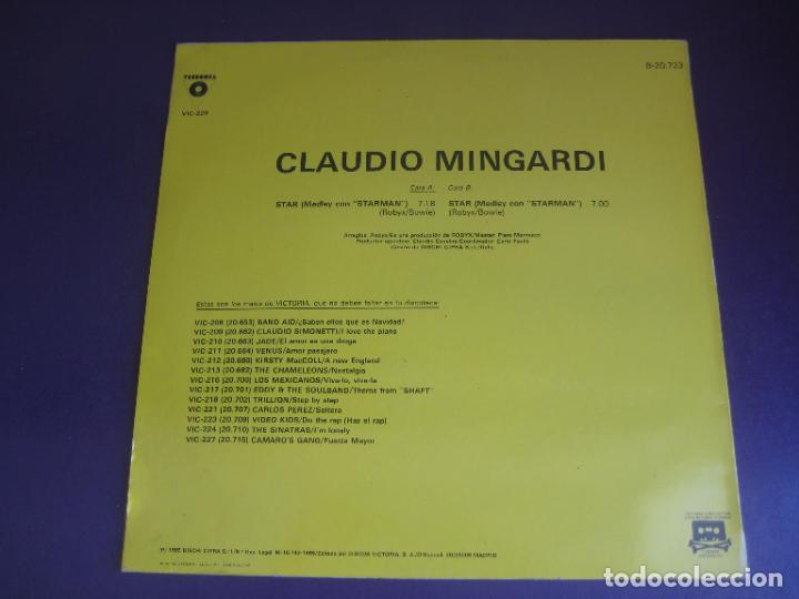 Discos de vinilo: Claudio Mingardi ‎– Star - MAXI SINGLE VICTORIA 1985 - ITALODISCO - VERSIONES DE DAVID BOWIE - Foto 2 - 272374388