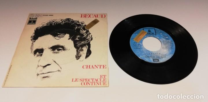 Discos de vinilo: Gilbert Becaud - Chante / Et Le Spectacle Continue (7&rdquo;, Single) - Foto 1