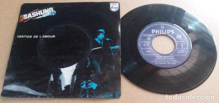 Discos de vinilo: ALAIN BASHUNG / VERTIGE DE LAMOUR / SINGLE 7 PULGADAS - Foto 1
