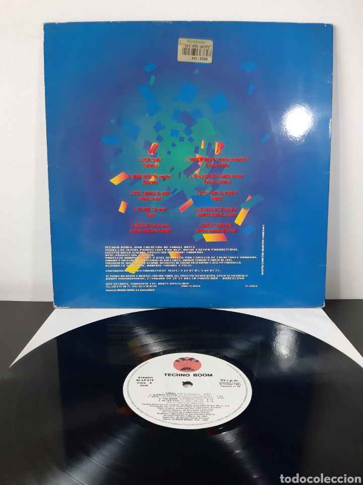 Discos de vinilo: *TECHNO BOOM. LP. GINGER MUSIC 1994. VARIOS. A3 - Foto 2