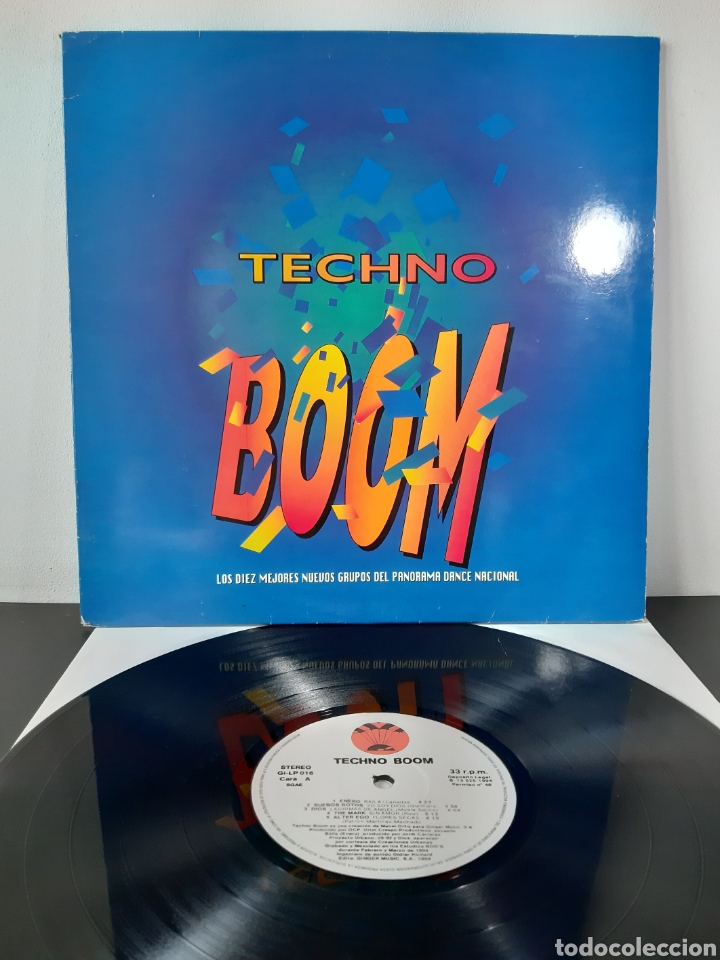 Discos de vinilo: *TECHNO BOOM. LP. GINGER MUSIC 1994. VARIOS. A3 - Foto 1