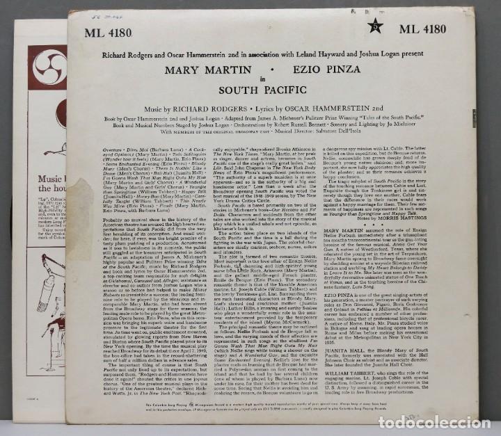 Discos de vinilo: LP. SOUTH PACIFIC. PINZA - Foto 2