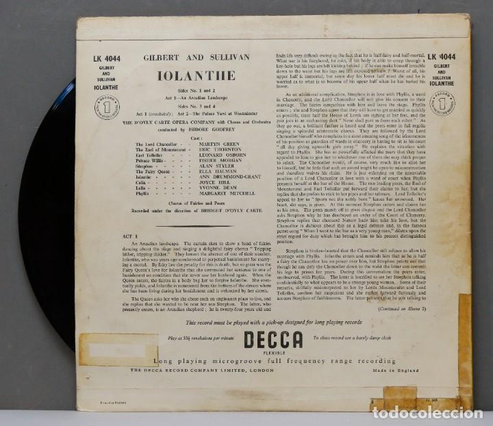 Discos de vinilo: LP. LOLANTHE. Gilbert & Sullivan - Foto 6