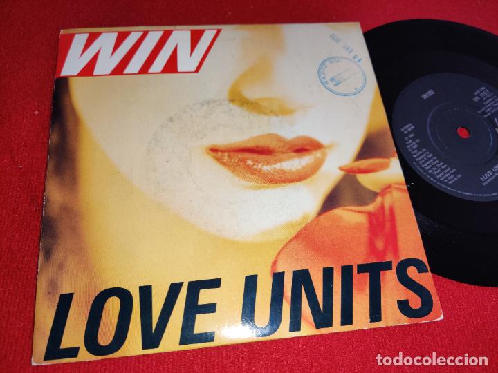 Disques de vinyle: WIN Love units/Scary scary 7'' SINGLE 1989 Virgin UK SYNTH
