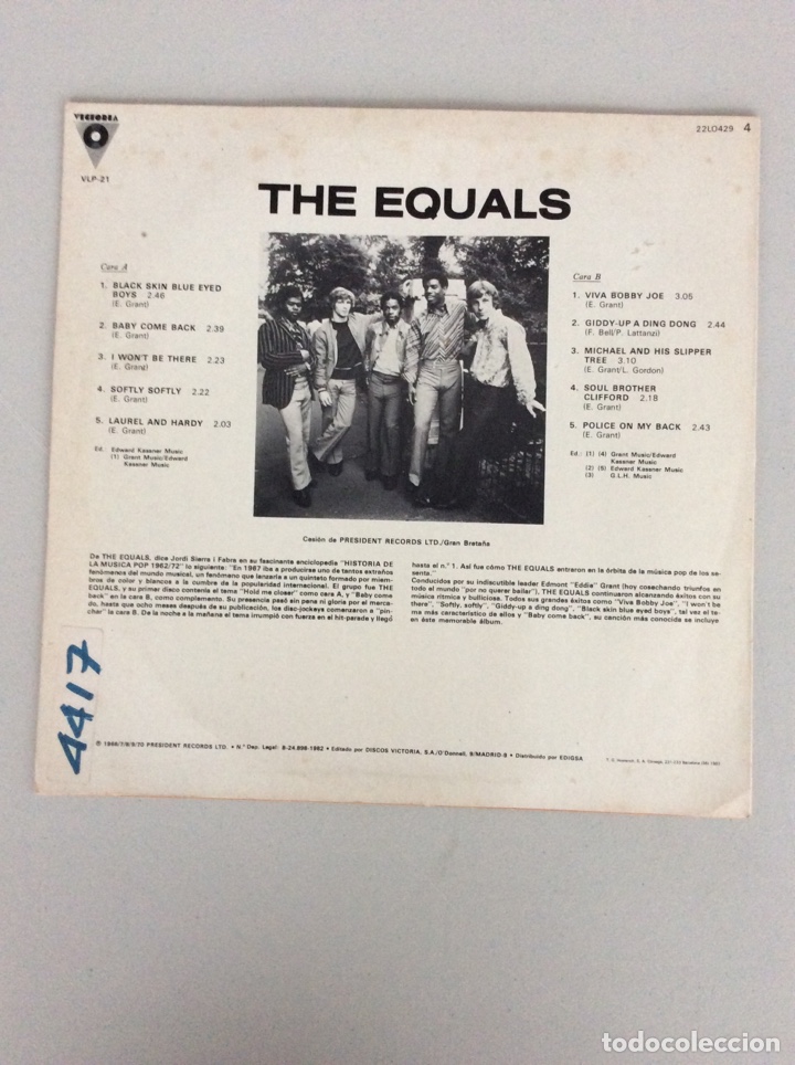 Discos de vinilo: The Equals. Featuring Eddie Grant - Foto 2