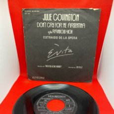 Discos de vinilo: JULIE COVINGTON ‎– DON'T CRY FOR ME ARGENTINA / RAINBOW HIGH 1976