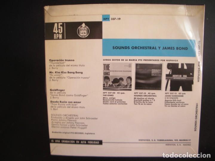 Discos de vinilo: SOUNDS ORCHESTRALLY JAMES BOND- EP. - Foto 2