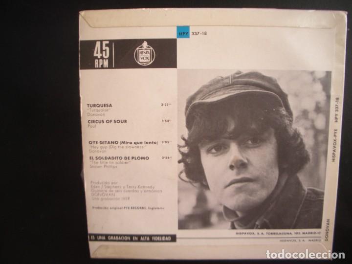 Discos de vinilo: DONOVAN- TURQUESA. EP. NEAR MINT. - Foto 2