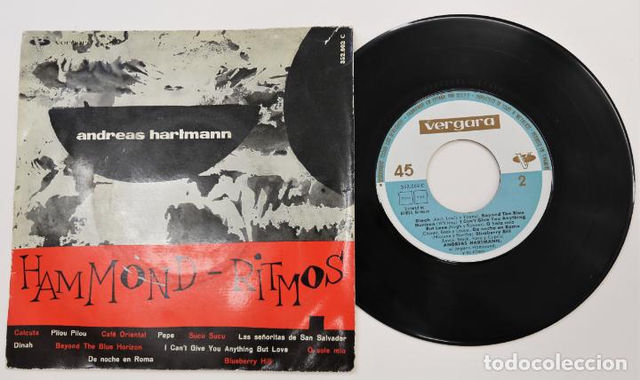 Discos de vinilo: SINGLE ANDREAS HARTMAN - hammond ritmos - VERGARA - Foto 1
