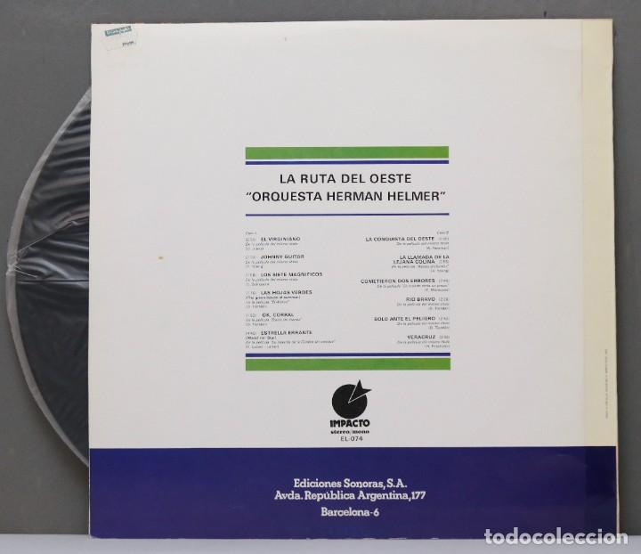 Discos de vinilo: LP. LA RUTA DEL OESTE. ORQUESTA HERMAN HELMER - Foto 2