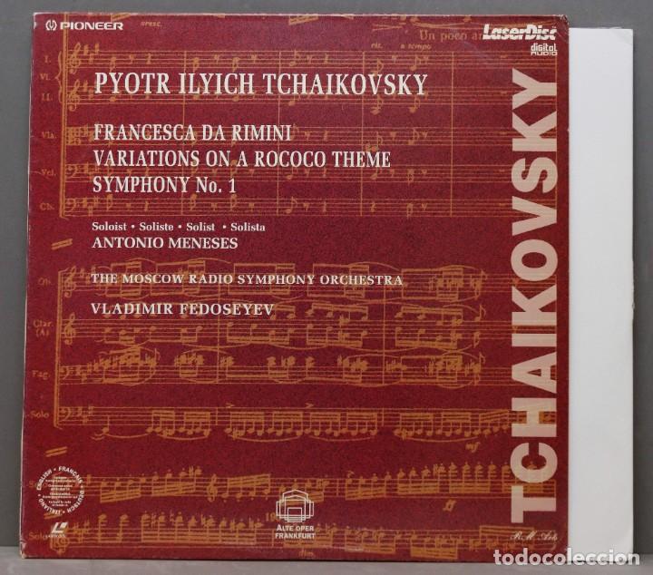 Discos de vinilo: LASERDISC. TCHAIKOVSKY. DA RIMINI. VARIATIONS ON A ROCOCO THEME SYMPHONY N 1. LASERDISC - Foto 1