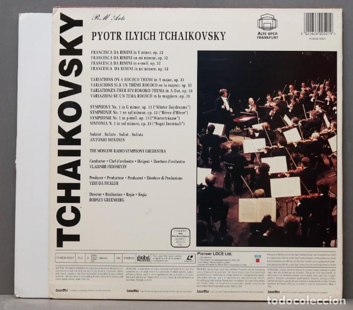 Discos de vinilo: LASERDISC. TCHAIKOVSKY. DA RIMINI. VARIATIONS ON A ROCOCO THEME SYMPHONY N 1. LASERDISC - Foto 2