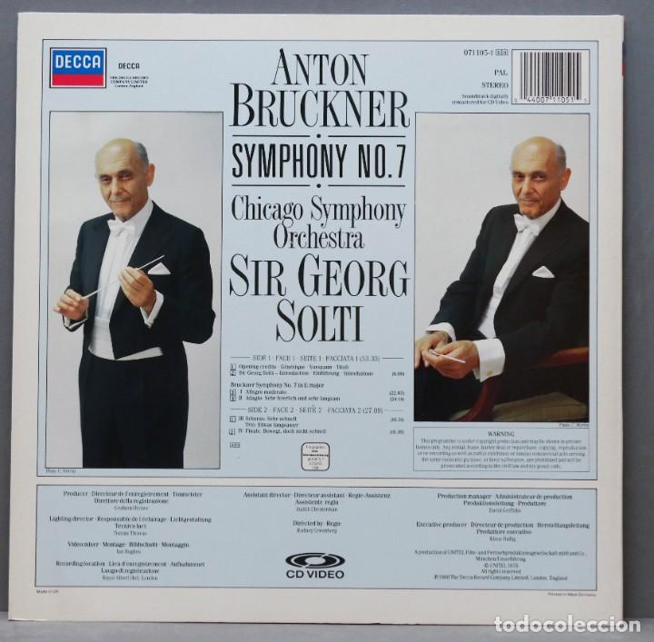 Discos de vinilo: LASERDICS. BRUCKNER. SYMPHONY 7. SOLTI - Foto 2
