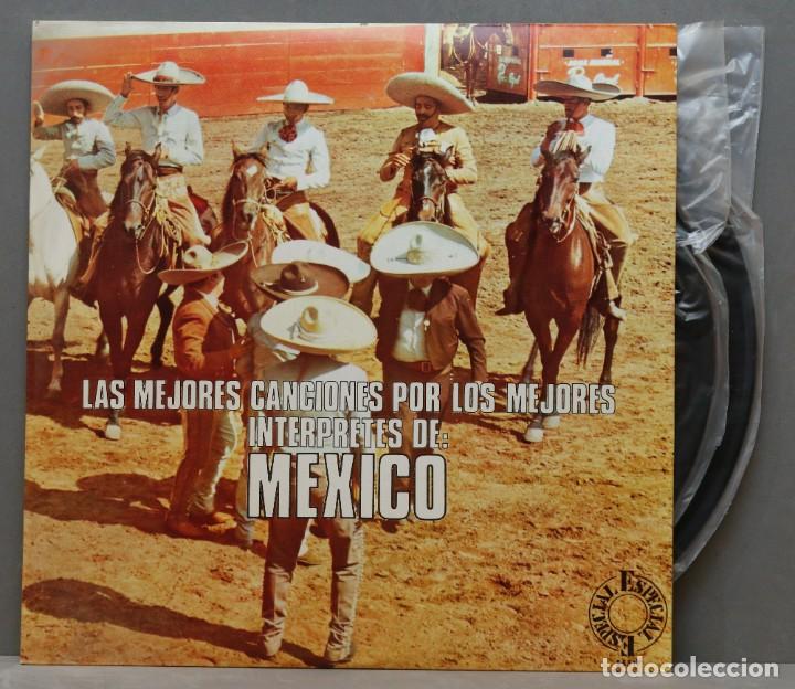 Discos de vinilo: 2 LP. LAS MEJORES CANCIONES POR LOS MEJORES INTERPRETES DE MEXICO