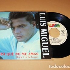 Discos de vinilo: LUIS MIGUEL - SERA QUE NO ME AMAS (BLAME IT ON THE BOOGIE) - PROMO SINGLE - 1990 - NUEVO