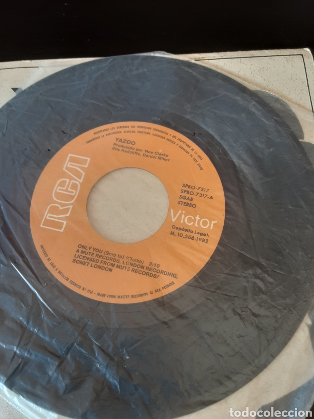 Discos de vinilo: Yazoo. Only you c/w Situation - Foto 4
