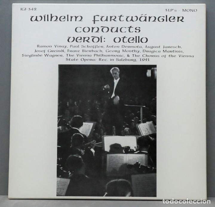 Discos de vinilo: CAJA LP. FURTWANGLER CONDUCTS VERDI. OTELLO
