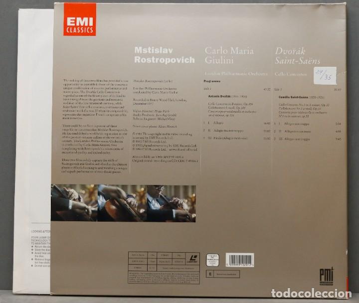 Discos de vinilo: LASERDISC. GIULINI. DVORAK. SAINT-SAENS. ROSTROPOVICH - Foto 2