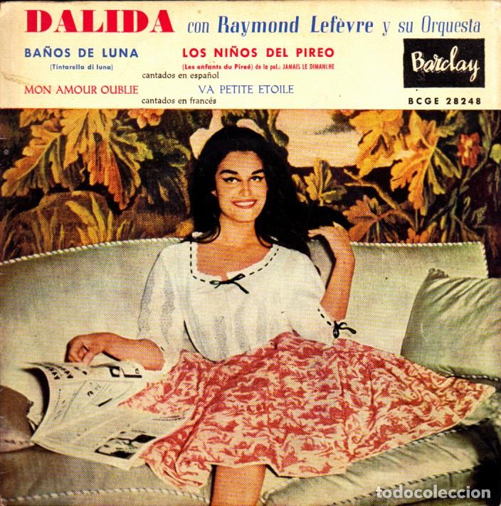 Discos de vinilo: EP DALIDA BA&Ntilde;OS DE LUNA + 3 EDITADO EN ESPA&Ntilde;A - Foto 1