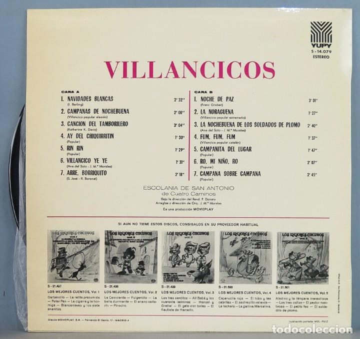 Discos de vinilo: LP. VILLANCICOS. YUPI - Foto 2