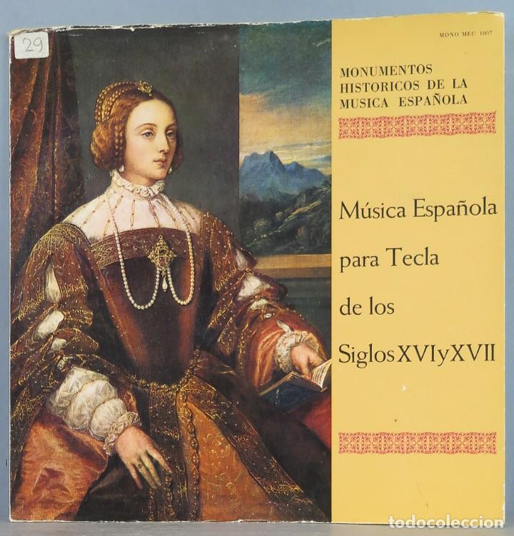 Dischi in vinile: LP. MUSICA ESPA&Ntilde;OLA PARA TECLA DE LOS SIGLOS XVI Y XVII