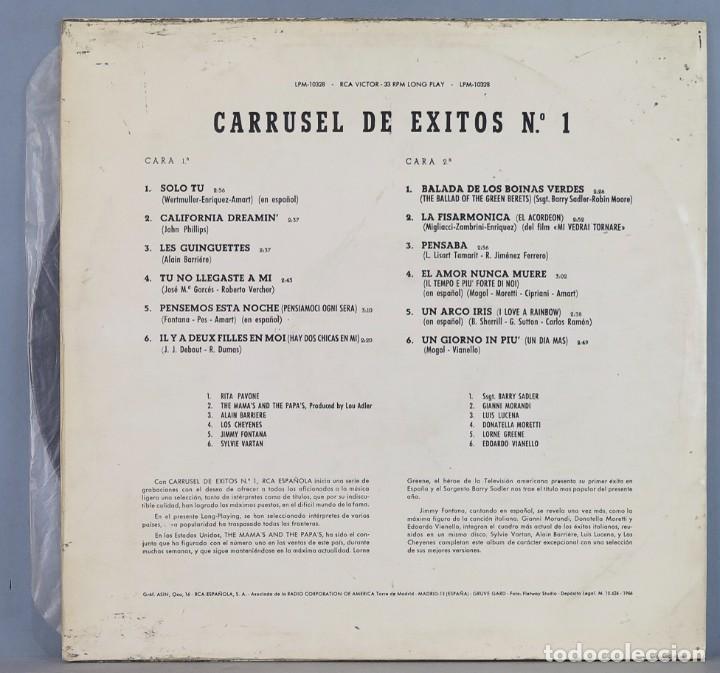 Discos de vinilo: LP. CARRUSEL DE EXITOS NUM.1 - Foto 2