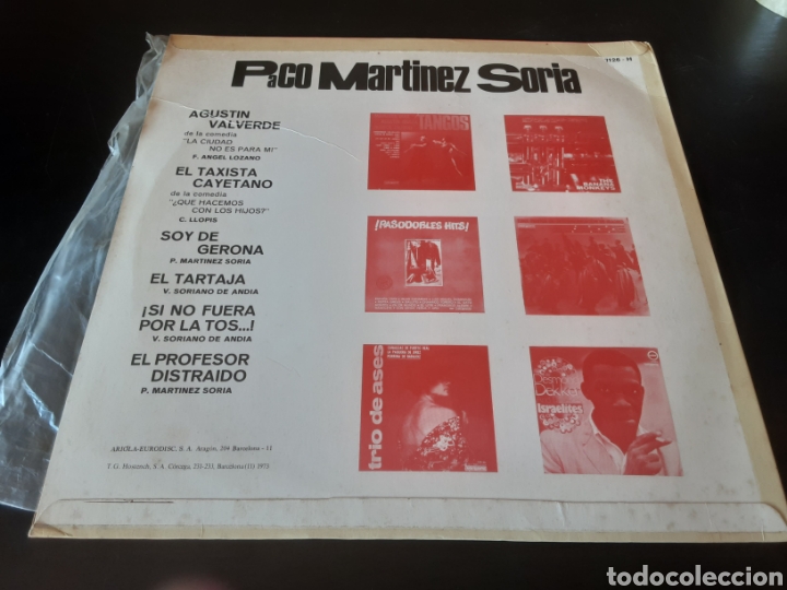 Discos de vinilo: Paco Mart&iacute;nez Soria - Foto 2