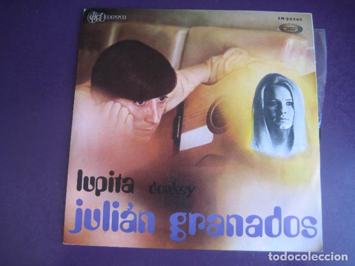 Discos de vinilo: Juli&aacute;n Granados &lrm;&ndash; Lupita / Donkey - Sg GUITARRA 1969 - POP MOD SOUL 60'S POCO USO - BRISKS - BUENOS