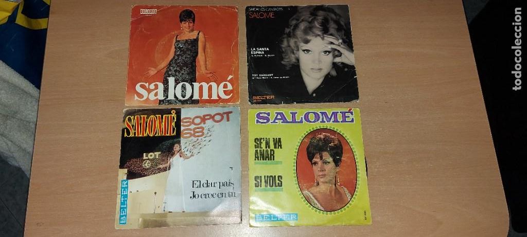 Discos de vinilo: Lote Ep y singles SALOM&Eacute; - Foto 1