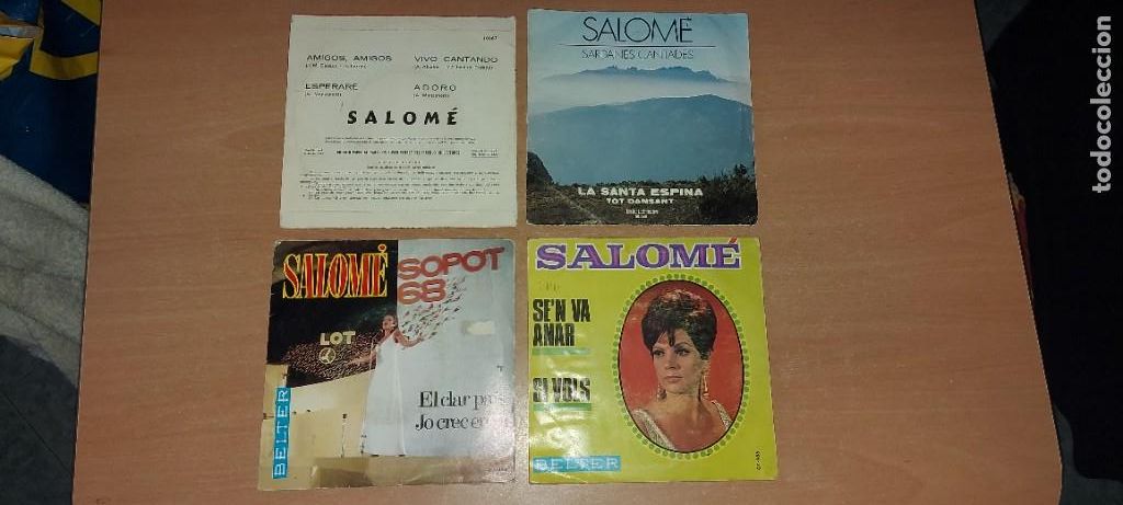 Discos de vinilo: Lote Ep y singles SALOM&Eacute; - Foto 2