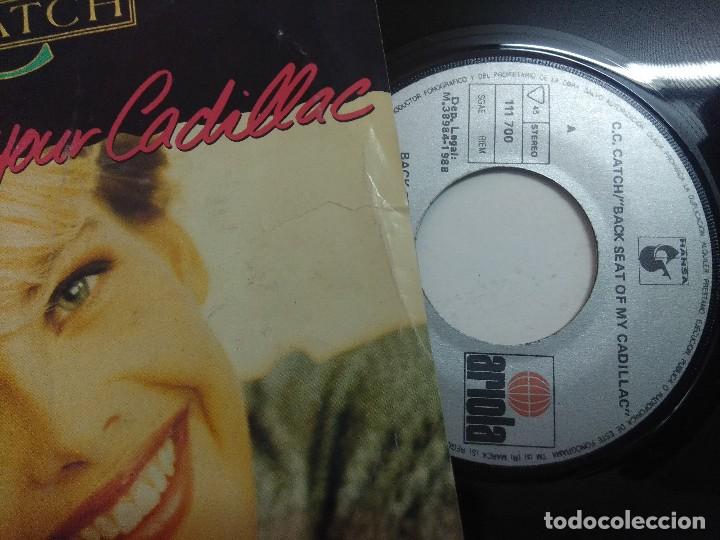 Discos de vinilo: SINGLE/C.C.CATCH/BACK SEAT YOUR CADILLAC. - Foto 2