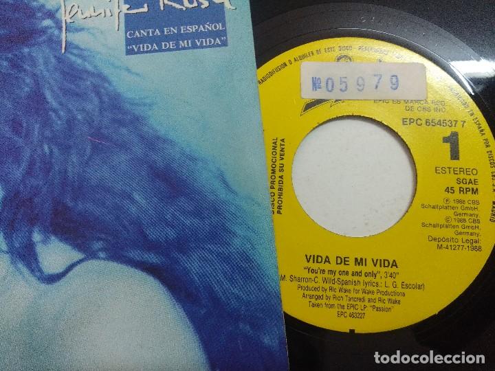 Discos de vinilo: SINGLE/JENNIFER RUSH/VIDA DE MI VIDA/PROMOCIONAL. - Foto 2