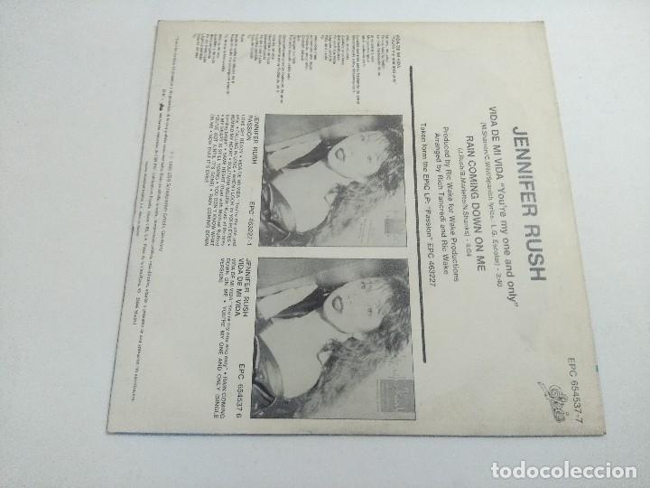 Discos de vinilo: SINGLE/JENNIFER RUSH/VIDA DE MI VIDA/PROMOCIONAL. - Foto 3
