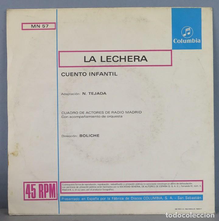 Discos de vinilo: SINGLE. LA LECHERA. CUENTO INFANTIL - Foto 2