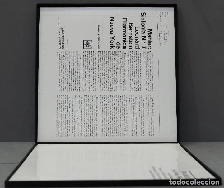 Discos de vinilo: CAJA LP. MAHLER. SYMPHONY N 7. BERNSTEIN - Foto 3