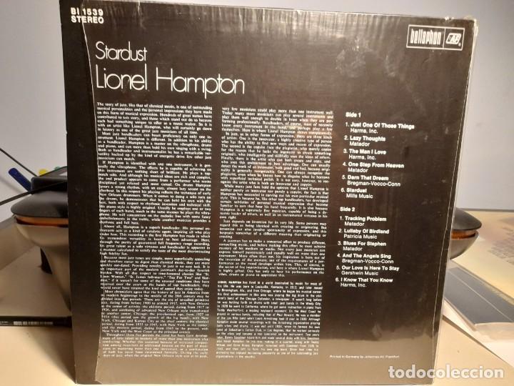 Discos de vinilo: LP LIONEL HAMPTON : STARDUST ( VINILO SIN USAR) - Foto 2