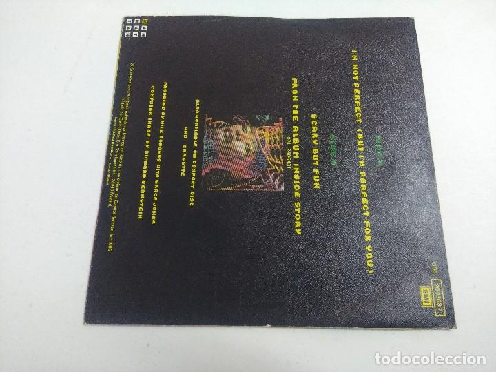 Discos de vinilo: SINGLE/GRACE JONES/IM NOT PERFECT. - Foto 3
