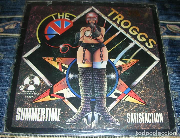 Discos de vinilo: THE TROGGS - SUMMERTIME / SATISFACTION - SINGLE 1975 - Foto 1