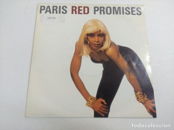 Discos de vinilo: SINGLE/PARIS RED/PROMISES/PROMOCIONAL. - Foto 1