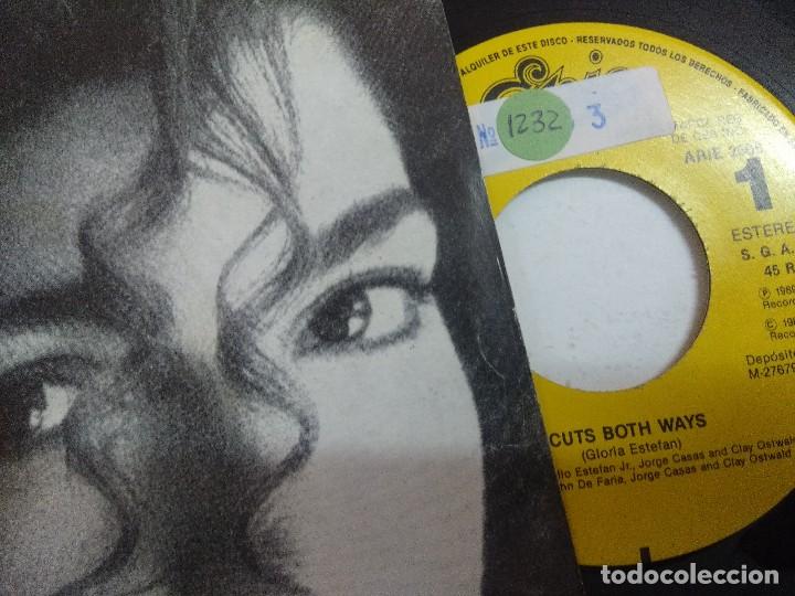 Discos de vinilo: SINGLE/GLORIA ESTEFAN/CUTS BOTH WAYS/PROMOCIONAL. - Foto 2