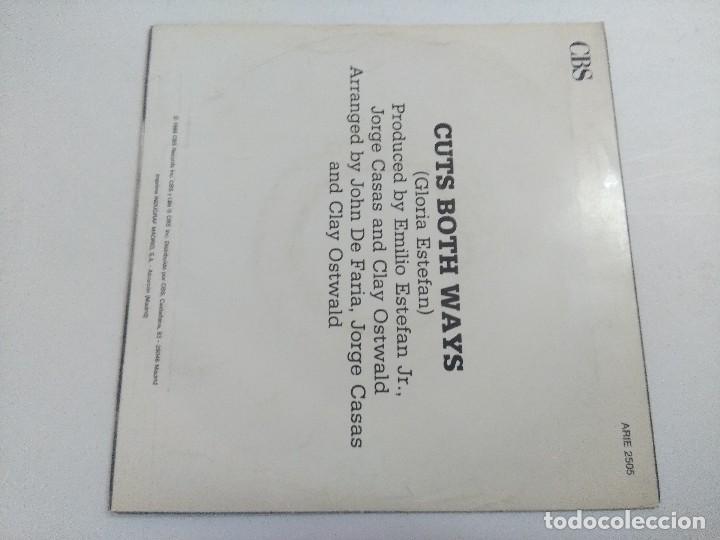 Discos de vinilo: SINGLE/GLORIA ESTEFAN/CUTS BOTH WAYS/PROMOCIONAL. - Foto 3